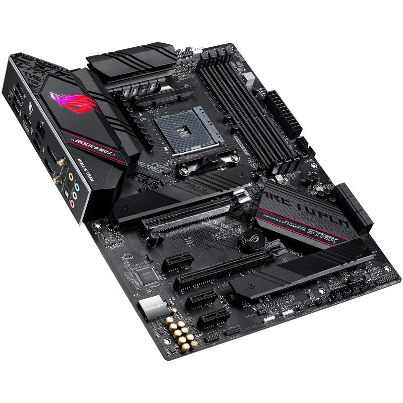 Baksiden av ASUS ROG Strix B550-F Gaming WiFi II hovedkort