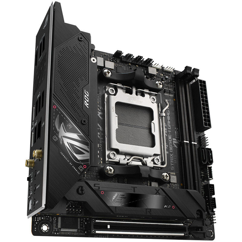 ASUS ROG Strix B650E-I Gaming WiFi hovedkort bakside