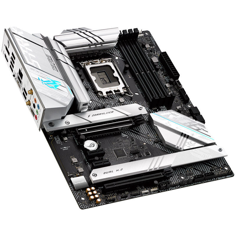 Bakside av ASUS ROG Strix B660-A Gaming WiFi D4 hovedkort