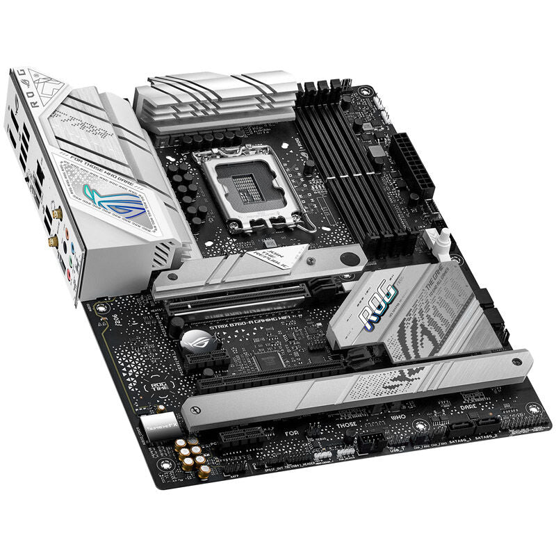 Bakside av ASUS ROG Strix B760-A Gaming WiFi hovedkort
