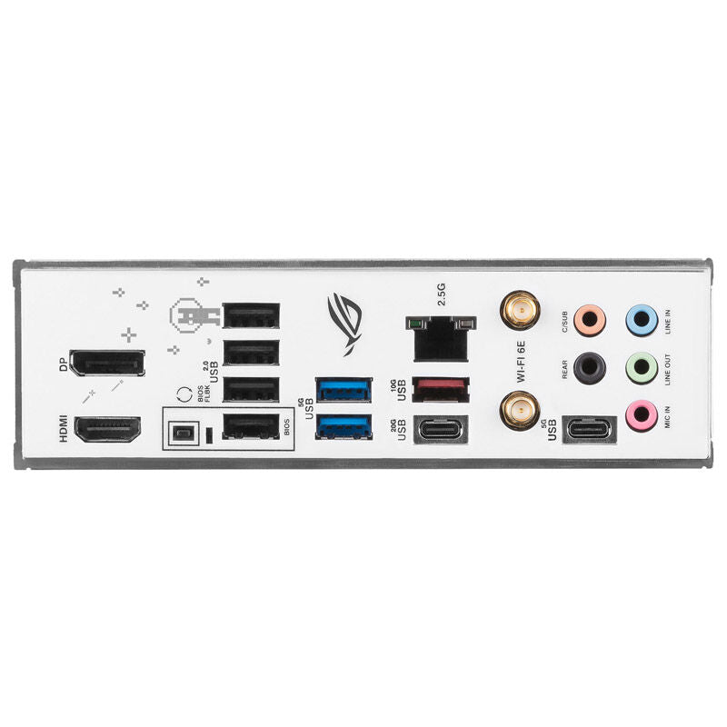 ASUS ROG Strix B760-G Gaming WiFi hovedkort montert i PC-kabinett