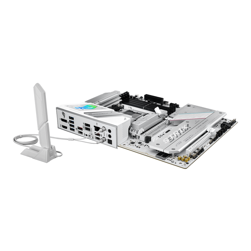 ASUS ROG Strix B850-A Gaming WiFi hovedkort AM5 ATX DDR5 hvit - ASUS
