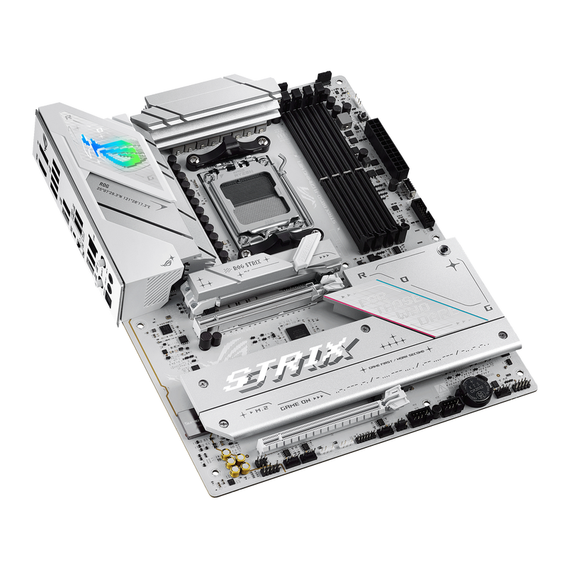 ASUS ROG Strix B850-A Gaming WiFi hovedkort AM5 ATX DDR5 hvit - ASUS