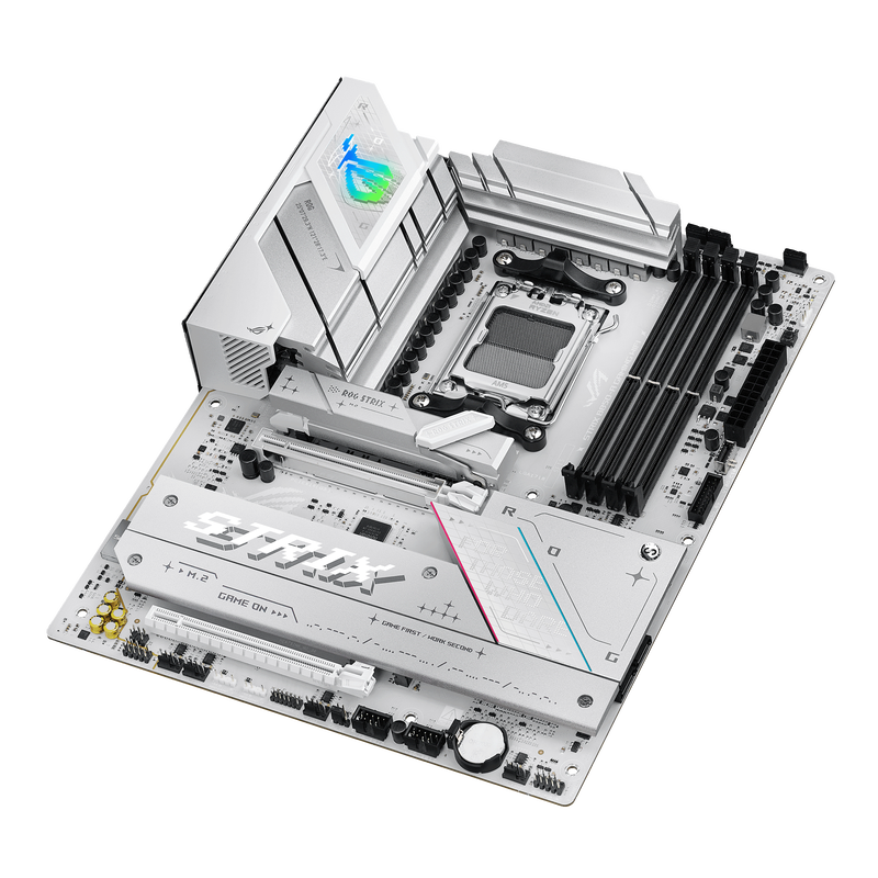 ASUS ROG Strix B850-A Gaming WiFi hovedkort AM5 ATX DDR5 hvit - ASUS