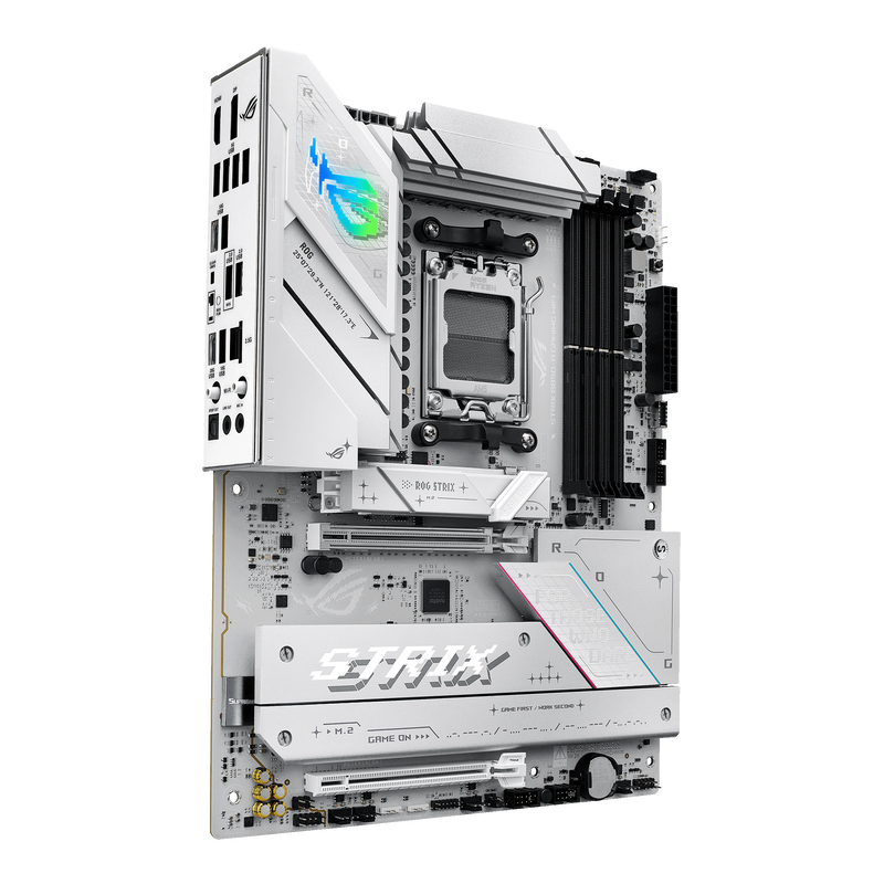 Montert ASUS ROG Strix B850-A Gaming WiFi hovedkort i PC