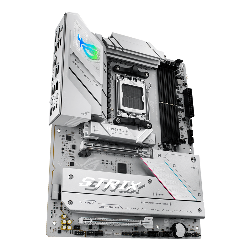 ASUS ROG Strix B850-A Gaming WiFi hovedkort AM5 ATX DDR5 hvit - ASUS