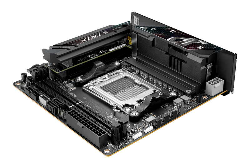 Oversikt over M.2-spor på ASUS ROG Strix B850-I Gaming WiFi hovedkort