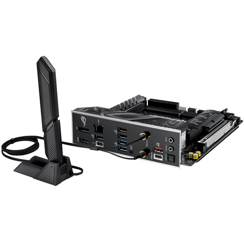 Nærbilde av ASUS ROG Strix B860-I Gaming WiFi hovedkort CPU-sokkel