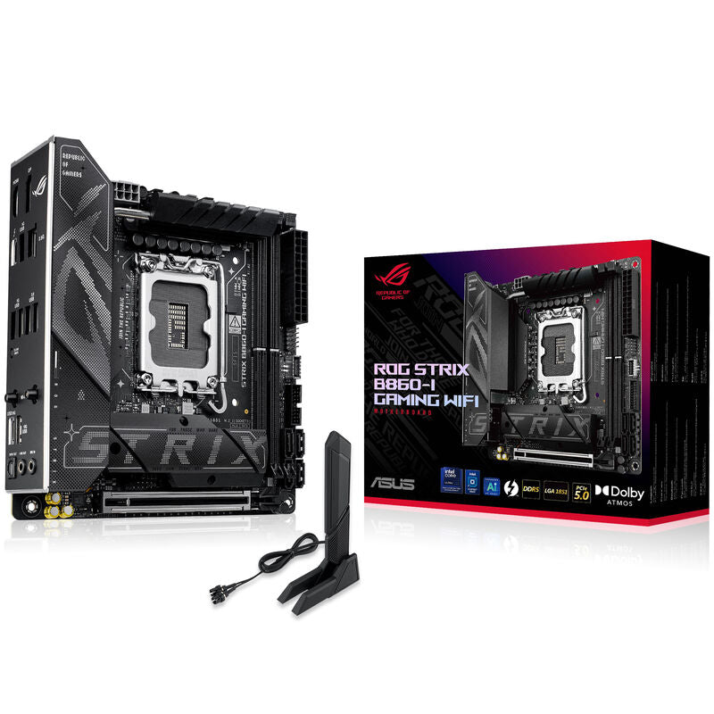 ASUS ROG Strix B860-I Gaming WiFi hovedkort forfra