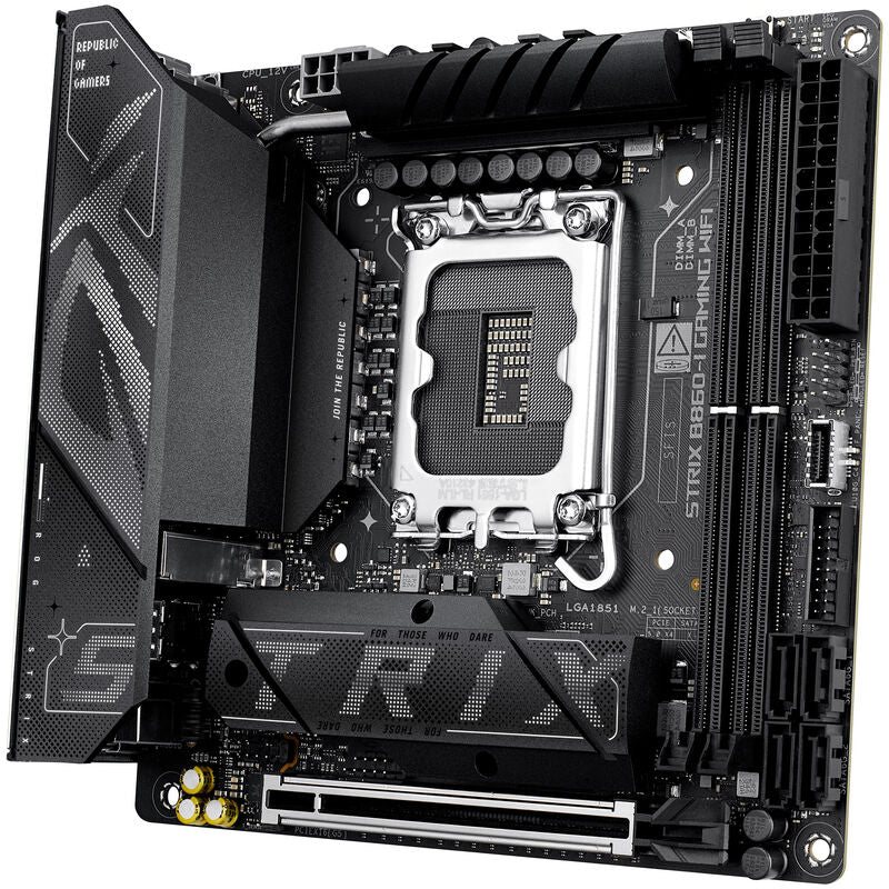 ASUS ROG Strix B860-I Gaming WiFi hovedkort med RGB-belysning