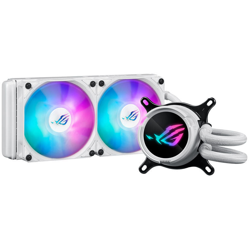 ASUS ROG Strix LC III 240 ARGB AIO vannkjøling hvit forfra