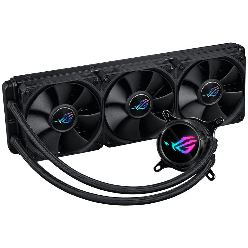 ASUS ROG Strix LC III 360 AIO vannkjøling detalj av radiator
