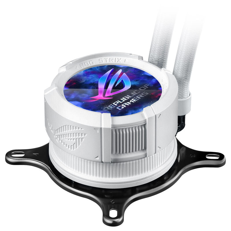 Montert ASUS ROG Strix LC III 360 ARGB LCD AIO vannkjøling i PC