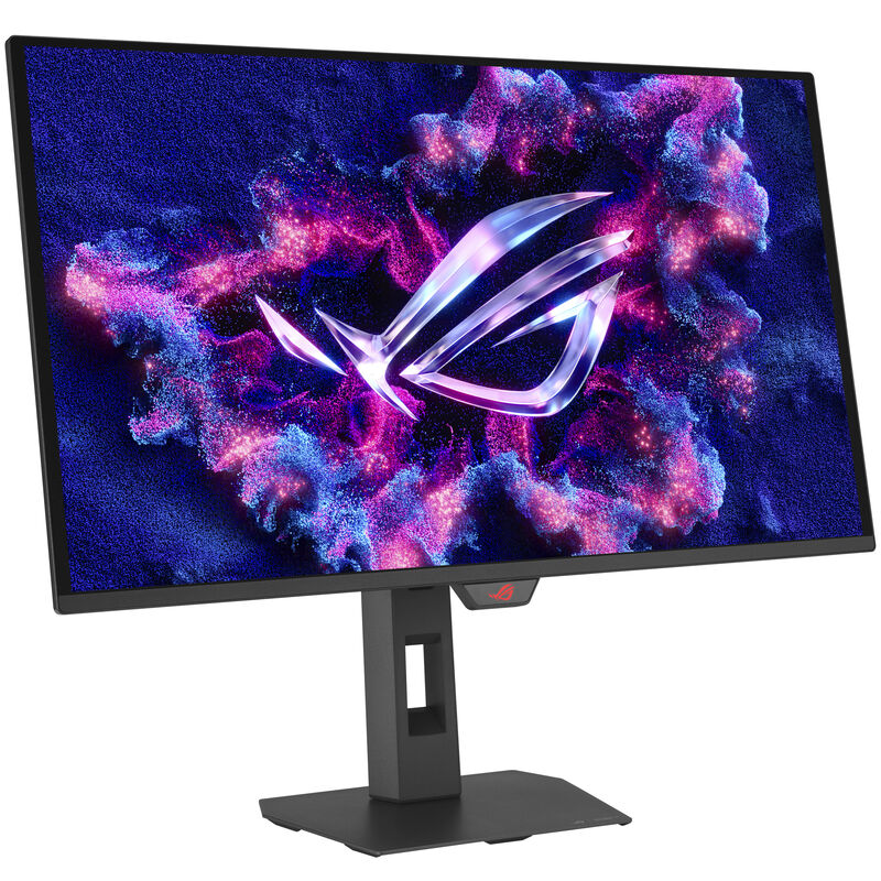 Baksiden av ASUS ROG Strix OLED XG27AQDNG gamingskjerm