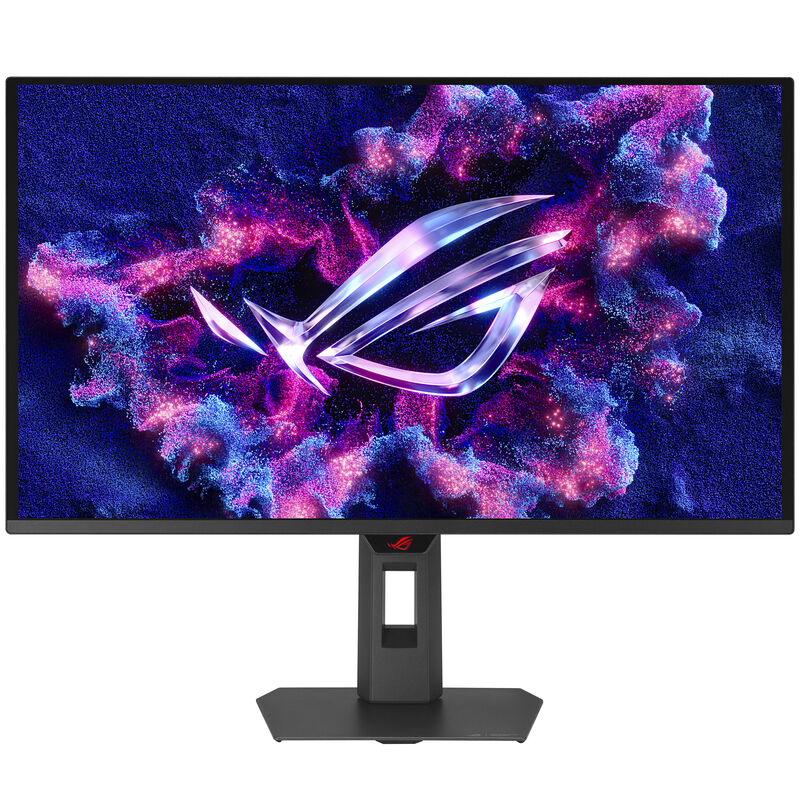 ASUS ROG Strix OLED XG27AQDNG gamingskjerm forfra