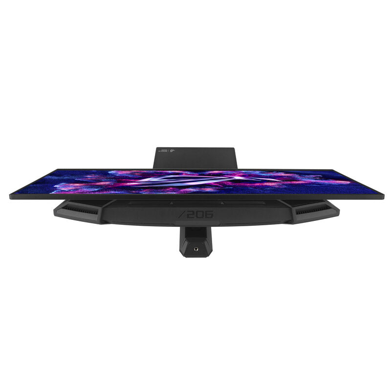 Montert ASUS ROG Strix OLED XG27AQDPG 27" gamingskjerm på skrivebord