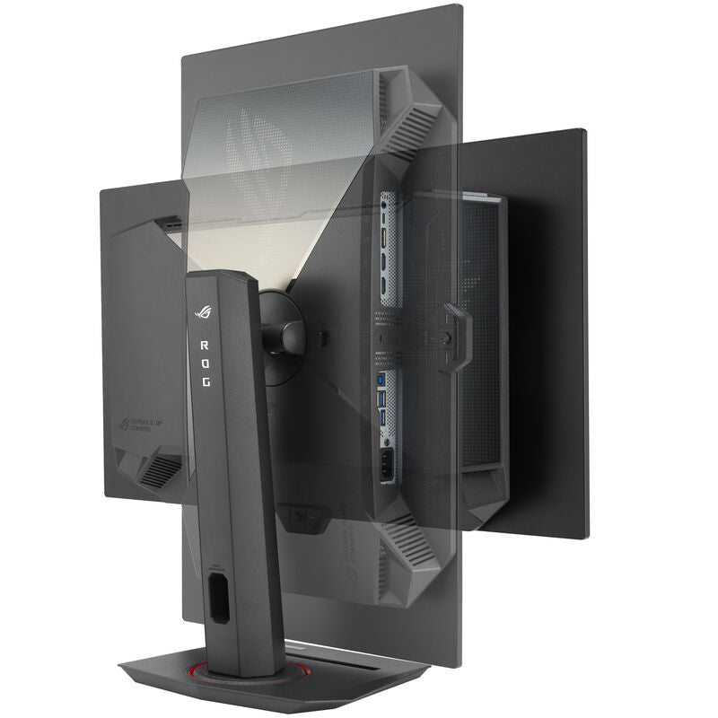 ASUS ROG Strix OLED XG27UCDMG 27" 4K gamingskjerm nærbilde av tilkoblinger