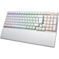 ASUS ROG Strix Scope II 96 trådløs gamingtastatur RGB hvit forfra