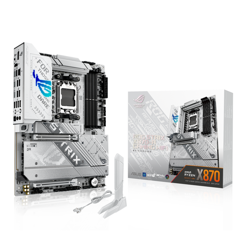ASUS ROG Strix X870-A Gaming WiFi hovedkort forfra