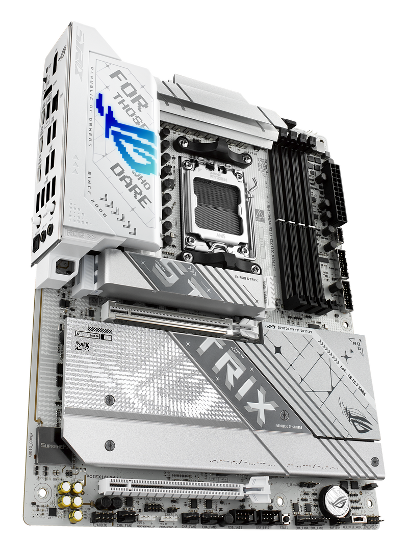 ASUS ROG Strix X870-A Gaming WiFi hovedkort med RGB-belysning