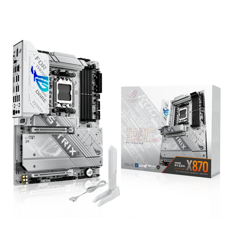 ASUS ROG Strix X870-A Gaming WiFi hovedkort forfra