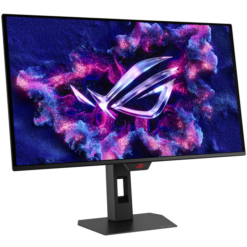 ASUS ROG Strix XG27ACDMS baksiden med tilkoblinger