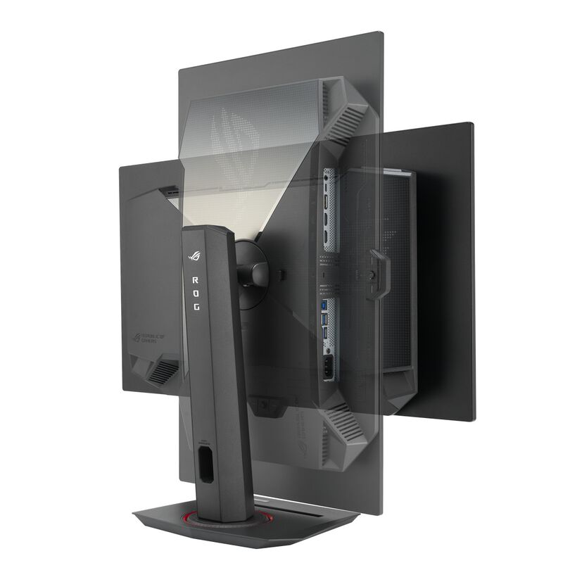 Detalj av ASUS ROG Strix XG27ACDNG RGB-belysning