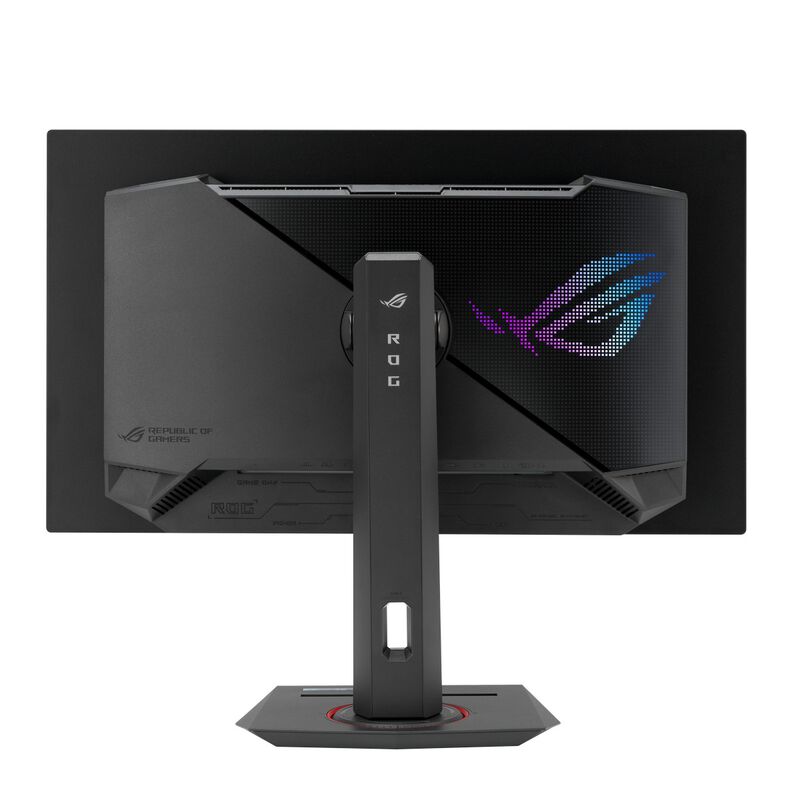 Sideprofil av ASUS ROG Strix XG27ACDNG gamingskjerm