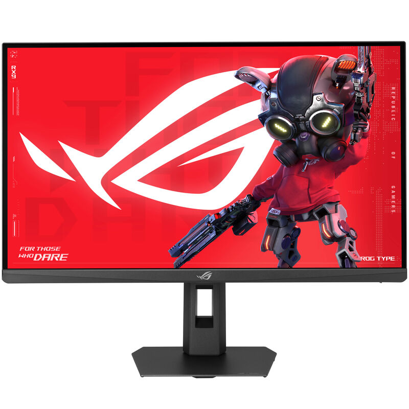 ASUS ROG Strix XG27ACMEG gamingskjerm forfra