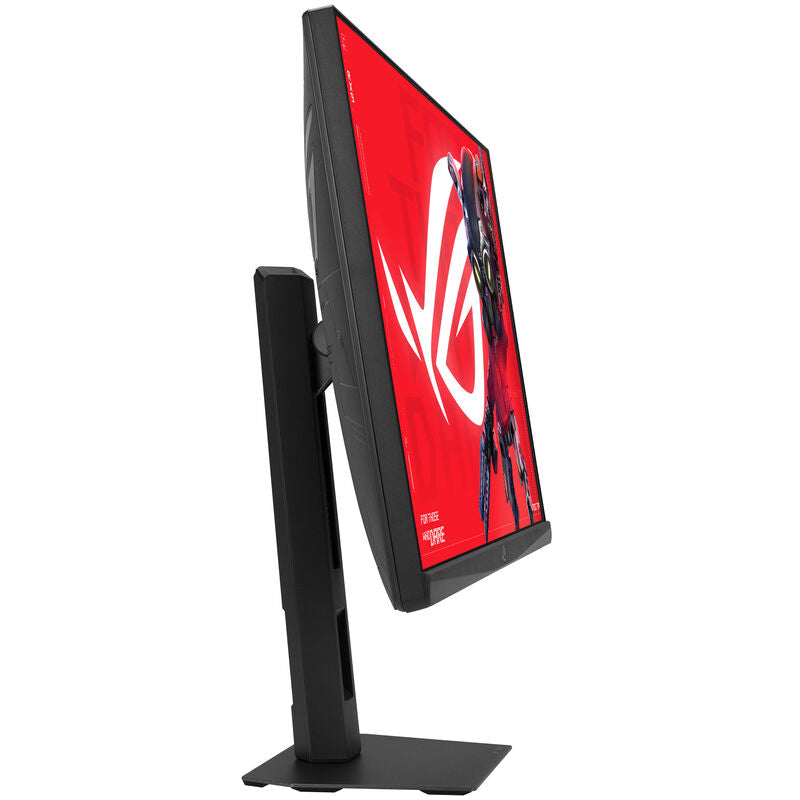 ASUS ROG Strix XG27ACMEG montert på skrivebord