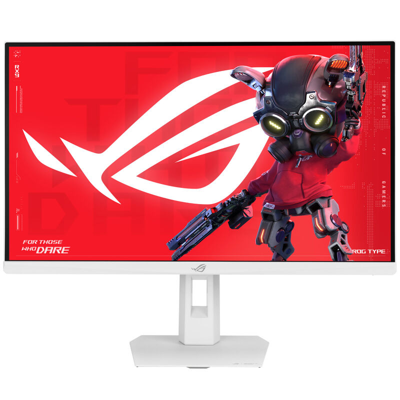ASUS ROG Strix XG27ACMES-W gamingskjerm front