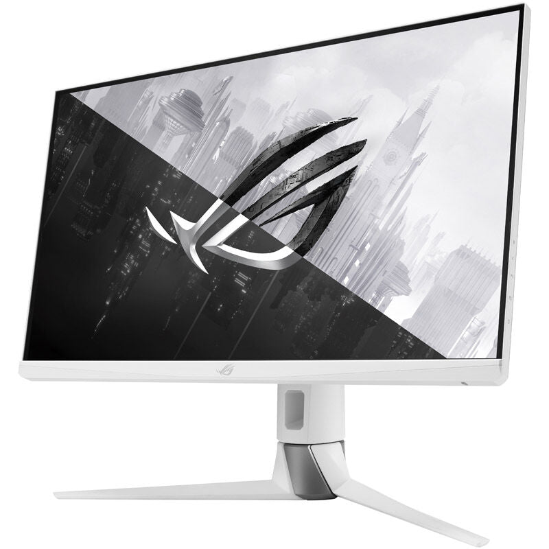 Detaljbilde av ASUS ROG Strix XG27AQ-W gamingskjermens skjermflate