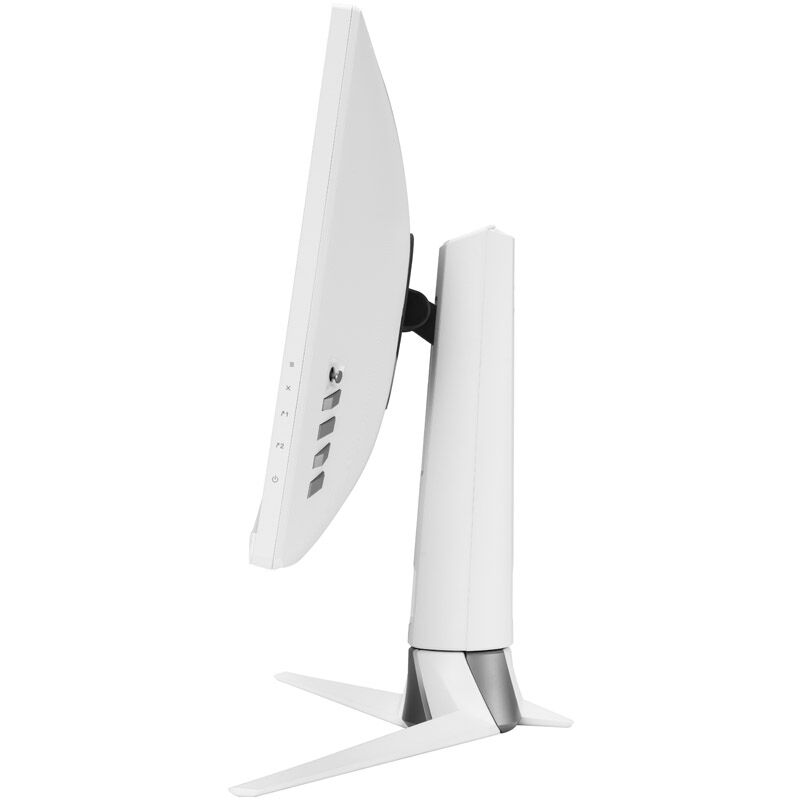 ASUS ROG Strix XG27AQ-W montert på skrivebord