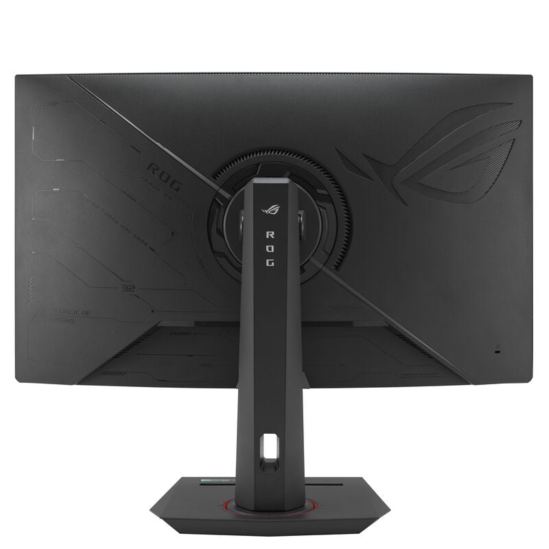 Sideprofil av ASUS ROG Strix XG32WCS curved gamingskjerm