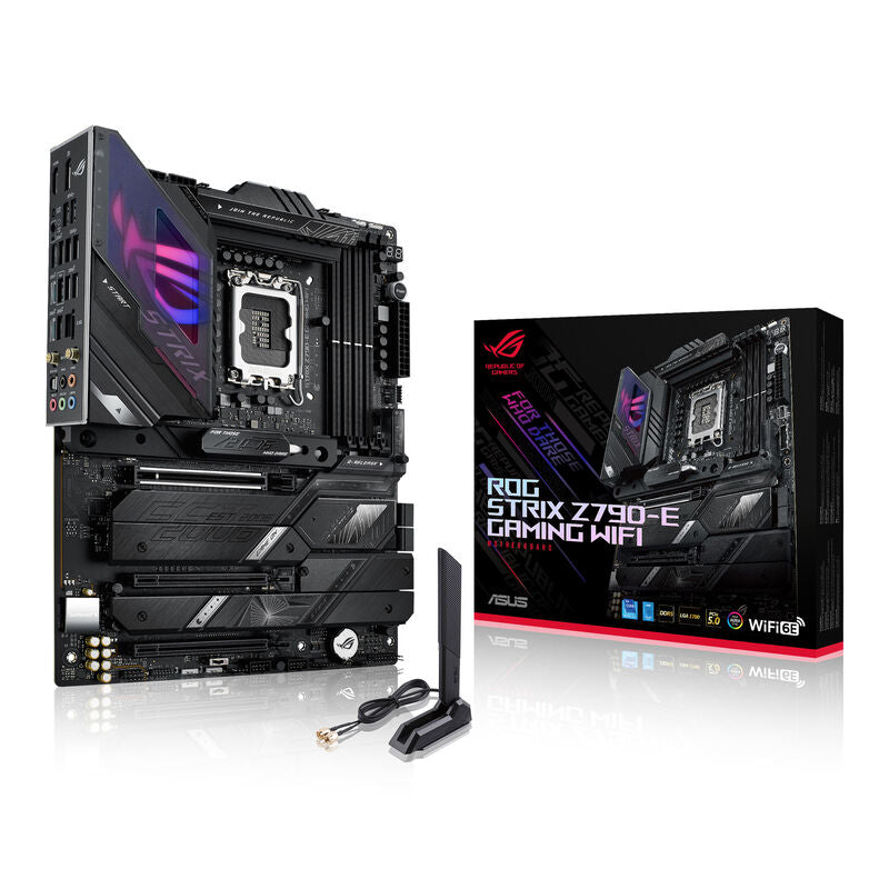ASUS ROG Strix Z790-E Gaming WiFi hovedkort forfra