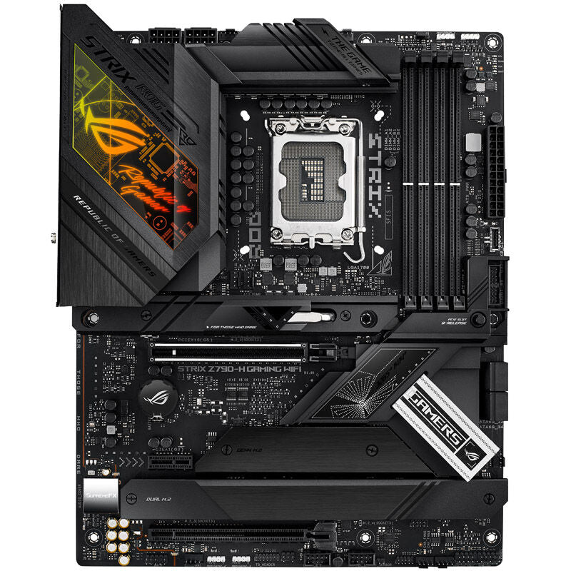 ASUS ROG Strix Z790-H Gaming WiFi detalj av PCIe-porter