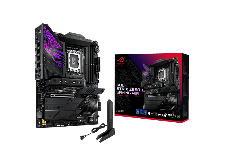 ASUS ROG Strix Z890-E Gaming WiFi hovedkort forfra