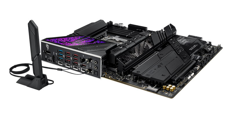 Oversikt over ASUS ROG Strix Z890-E Gaming WiFi hovedkort layout