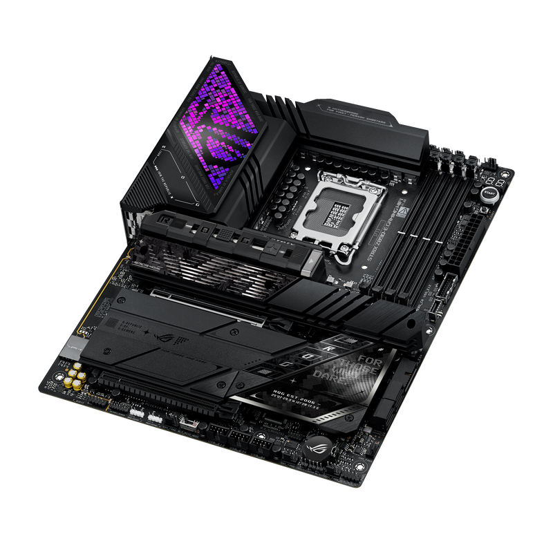 ASUS ROG Strix Z890-E Gaming WiFi hovedkort med tilkoblinger