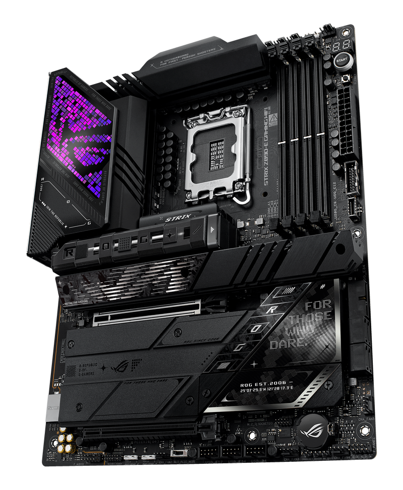 ASUS ROG Strix Z890-E Gaming WiFi hovedkort med RGB-belysning