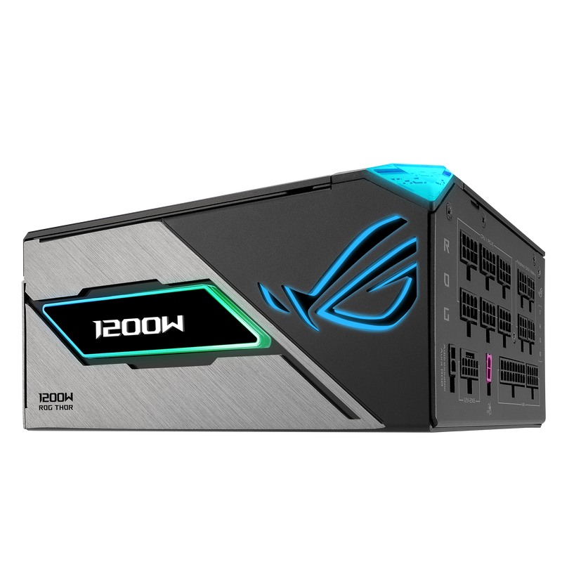 Detaljbilde av ASUS ROG Thor Platinum III strømforsyning