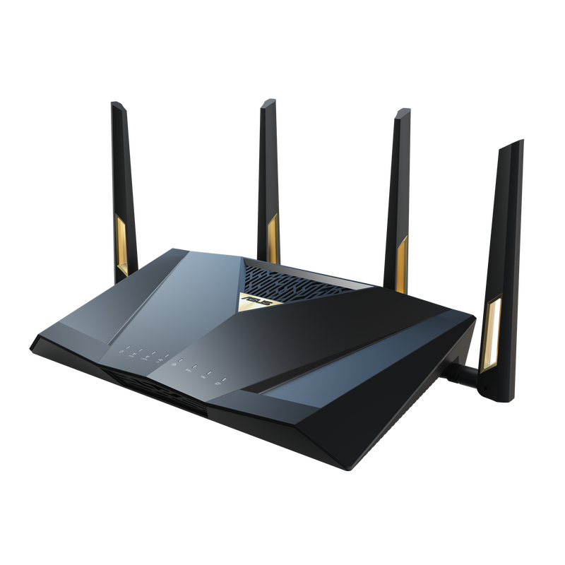 ASUS RT-BE88U trådløs ruter Wi-Fi 7 7200 Mbps svart forfra