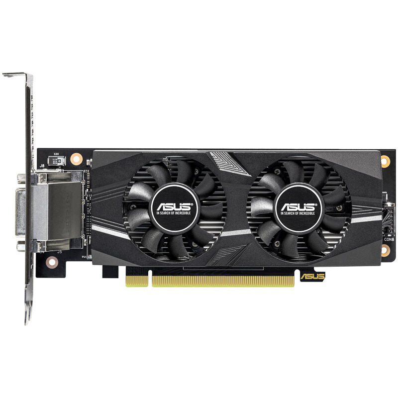 Nærbilde av ASUS RTX 3050 Low Profile O6G grafikkort kjølesystem