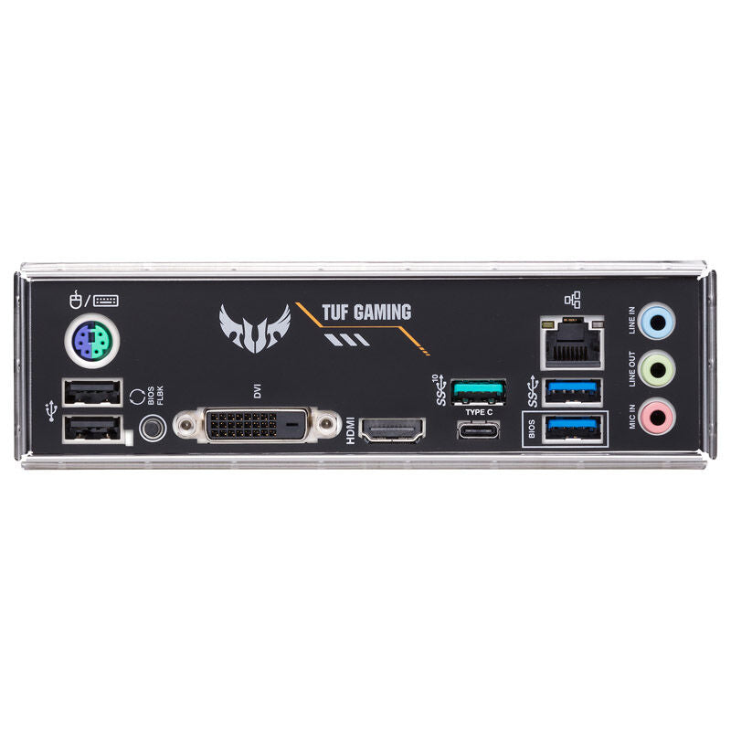 ASUS TUF B450M-Plus II Gaming hovedkort montert i PC
