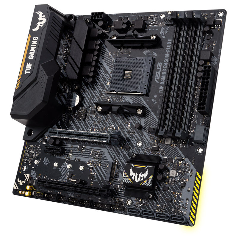 RGB-belysning på ASUS TUF B450M-Plus II Gaming hovedkort