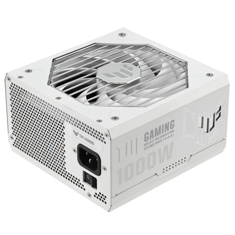 ASUS TUF Gaming 1000W Gold White Edition strømforsyning forfra