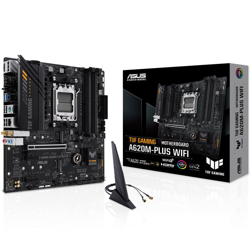 ASUS TUF Gaming A620M-Plus WiFi hovedkort forfra