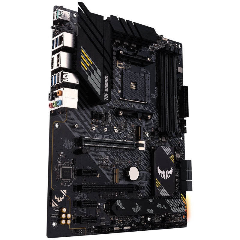 USB- og M.2-porter på ASUS TUF Gaming B550-Plus hovedkort