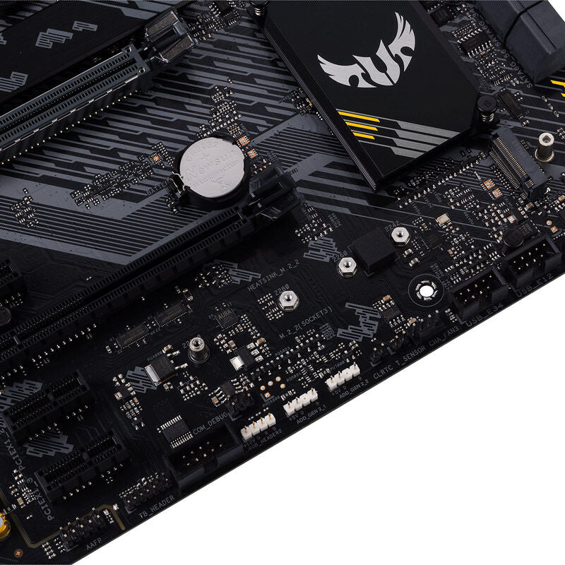 Oversikt over ASUS TUF Gaming B550-Plus Wi-Fi II hovedkort komponenter