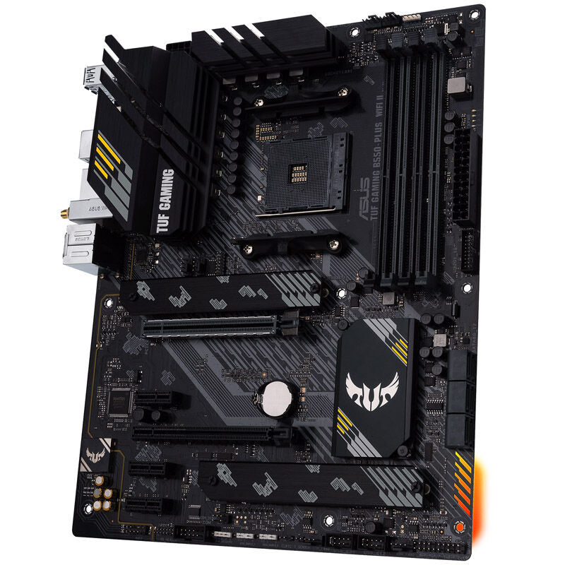 ASUS TUF Gaming B550-Plus Wi-Fi II hovedkort med tilkoblinger